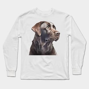 Labrador Retriever Portrait Long Sleeve T-Shirt